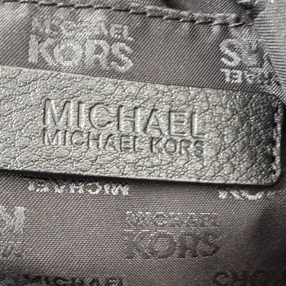 Michael Kors Large Black Studded Satchel with Gold Details - Picture 10 of 12